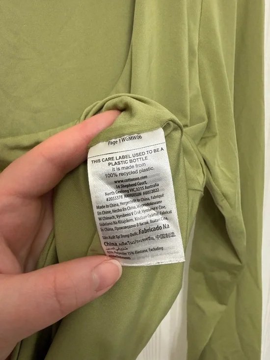 Cotton On Green Scoop Neck Crop Top - Picture 4 of 4